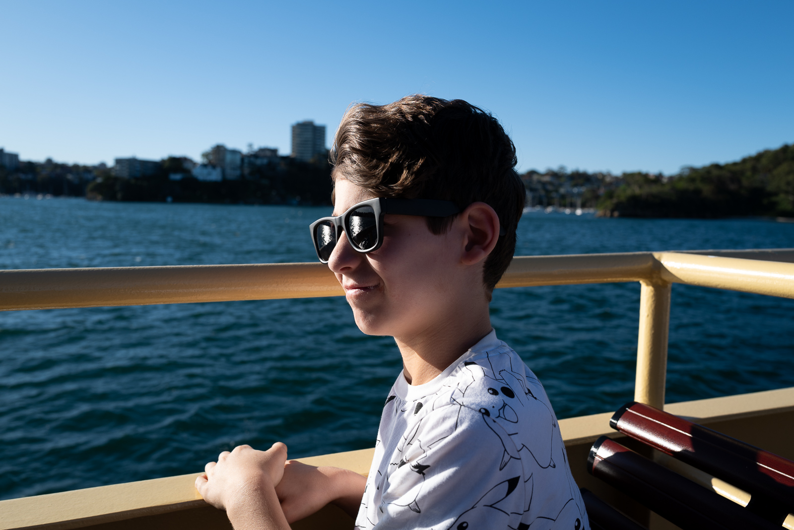 Gus on the ferry